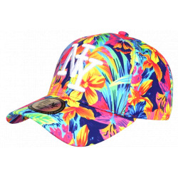 Casquette NY Fleurie Multicolore Style Tropical Floral Baseball Bali CASQUETTES Hip Hop Honour