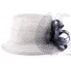 Chapeau Cérémonie Amarante Gris et Marine ANCIENNES COLLECTIONS divers