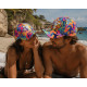 Casquette NY Fleurie Multicolore Style Tropical Floral Baseball Bali CASQUETTES Hip Hop Honour
