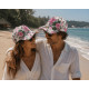 Casquette NY Fleurie Roses Roses Tropicales Style Floral Exotique Aloha CASQUETTES Hip Hop Honour