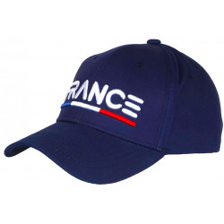 Casquette Enfant France Bleu Marine Brodée Tricolore Garçon Fille 6 à 12 Ans Casquette Enfant Nyls Création