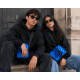 Sacoche NY Bleue Flamme Streetwear Bandoulière New York Urban Style Sacoches Hip Hop Honour