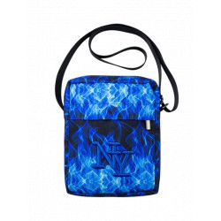 Sacoche NY Bleue Flamme Streetwear Bandoulière New York Urban Style Sacoches Hip Hop Honour
