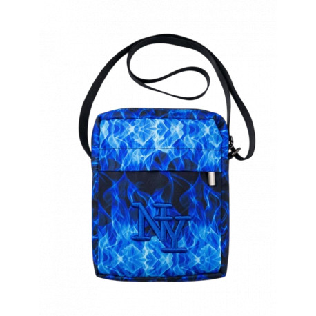 Sacoche NY Bleue Flamme Streetwear Bandoulière New York Urban Style Sacoches Hip Hop Honour