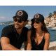 Casquette Côte d'Azur Noire French Riviera Style Yacht Club Trucker CASQUETTES Nyls Création