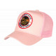 Casquette Côte d'Azur Rose French Riviera Style Yacht Club Trucker CASQUETTES Nyls Création