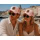 Casquette Côte d'Azur Rose French Riviera Style Yacht Club Trucker CASQUETTES Nyls Création