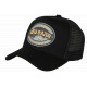 Casquette Côte d'Azur Noire Dorée French Riviera Classe Trucker CASQUETTES Nyls Création