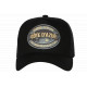 Casquette Côte d'Azur Noire Dorée French Riviera Classe Trucker CASQUETTES Nyls Création