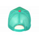 Casquette Côte d'Azur Turquoise et Rose French Riviera Classe Trucker CASQUETTES Nyls Création