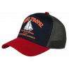 Casquette Saint Tropez Bleue et Rouge French Riviera Voilier Trucker