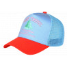 Casquette Saint Tropez Orange et Bleue French Riviera Voilier Trucker