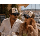 Casquette Saint Tropez Beige et Marron French Riviera Voilier Trucker CASQUETTES Nyls Création