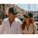 Casquette Saint Tropez Verte et Corail French Riviera Voilier Trucker CASQUETTES Nyls Création