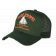 Casquette Saint Tropez Verte et Corail French Riviera Voilier Trucker CASQUETTES Nyls Création