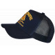 Casquette Saint Tropez Marine et Dorée French Riviera Voilier Trucker CASQUETTES Nyls Création