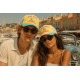 Casquette Saint Tropez Jaune et Bleu Lagon Riviera Voilier Trucker CASQUETTES Nyls Création