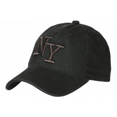 Casquette NY Grise Anthracite Vintage en Coton Style Streetwear Rétro CASQUETTES Hip Hop Honour
