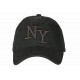 Casquette NY Grise Anthracite Vintage en Coton Style Streetwear Rétro CASQUETTES Hip Hop Honour