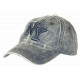 Casquette NY Grise Claire Vintage en Coton Délavé Washed Ajustable CASQUETTES Hip Hop Honour