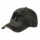 Casquette NY Noire Délavée Vintage en Coton Washed Ajustable CASQUETTES Hip Hop Honour
