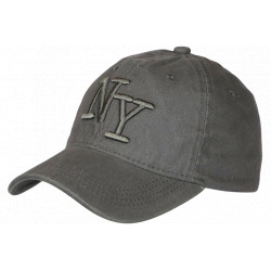 Casquette NY Grise Vintage en Coton Homme Femme Rétro CASQUETTES Hip Hop Honour