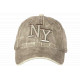 Casquette NY Beige Vintage en Coton Homme Femme Rétro CASQUETTES Hip Hop Honour