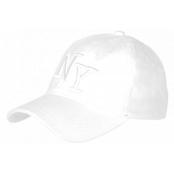 Casquette NY Blanche Vintage en Coton Style Streetwear Rétro CASQUETTES Hip Hop Honour