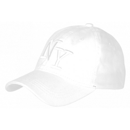 Casquette NY Blanche Vintage en Coton Style Streetwear Rétro CASQUETTES Hip Hop Honour
