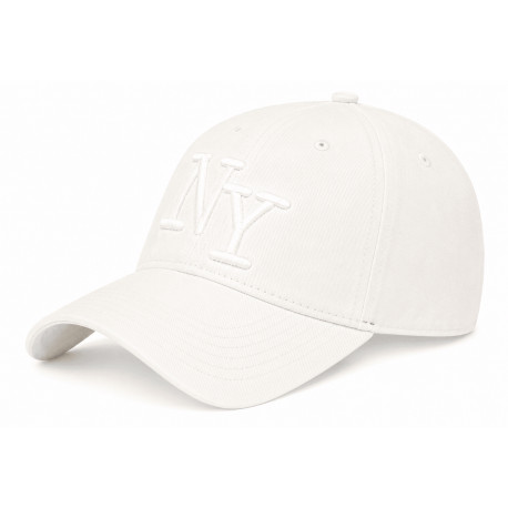 Casquette NY Blanche Vintage en Coton Style Streetwear Rétro CASQUETTES Hip Hop Honour
