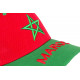 Casquette Enfant Maroc Rouge Etoile Verte Football de 6 à 11 ans Casquette Enfant Nyls Création