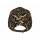 Casquette Léopard Beige et Noire Imprimé Panthère Vintage Ajustable CASQUETTES Nyls Création
