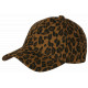 Casquette Léopard Marron Camel et Noire Imprimé Panthère Vintage Ajustable CASQUETTES Nyls Création