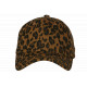 Casquette Léopard Marron Camel et Noire Imprimé Panthère Vintage Ajustable CASQUETTES Nyls Création