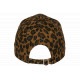 Casquette Léopard Marron Camel et Noire Imprimé Panthère Vintage Ajustable CASQUETTES Nyls Création