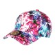 Casquette NY Enfant Rose Fleurs Tropicales Exotiques Bali 7 a 12 ans