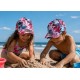Casquette NY Enfant Rose Fleurs Tropicales Exotiques Bali 7 a 12 ans
