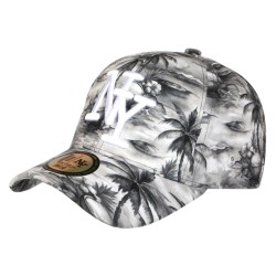 Casquette NY Lagon Turquoise Cocotiers Plage Surf Homme Femme Baseball