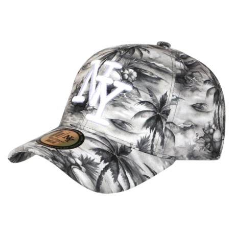 Casquette NY Lagon Turquoise Cocotiers Plage Surf Homme Femme Baseball