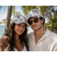 Casquette NY Lagon Turquoise Cocotiers Plage Surf Homme Femme Baseball