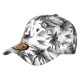 Casquette NY Enfant Fleurs Tropicales Palmiers Bleu Garçon Fille 6 à 12 Ans