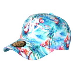 Casquette NY Tropicale Palmier Noir Blanc Baseball Homme Femme Réglable