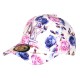 Casquette NY Enfant Rose Fleurs Tropicales Exotiques Bali 7 a 12 ans
