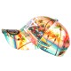 Casquette NY Turquoise et Orange Palmiers Style Tropical Copaka