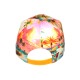 Casquette NY Turquoise et Orange Palmiers Style Tropical Copaka