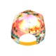 Casquette Enfant Tropicale Orange Bleue Palmiers Streetwear Bora 7 a 12 ans