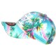 Casquette NY Plage Tropicale Orange Bleu Palmiers Homme Femme