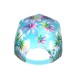 Casquette NY Plage Tropicale Orange Bleu Palmiers Homme Femme