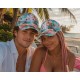 Casquette NY Plage Tropicale Orange Bleu Palmiers Homme Femme