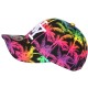 Casquette NY Enfant Tropicale Palmiers Turquoise Rose Plage 6-12 Ans